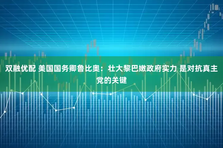 双融优配 美国国务卿鲁比奥：壮大黎巴嫩政府实力 是对抗真主党的关键